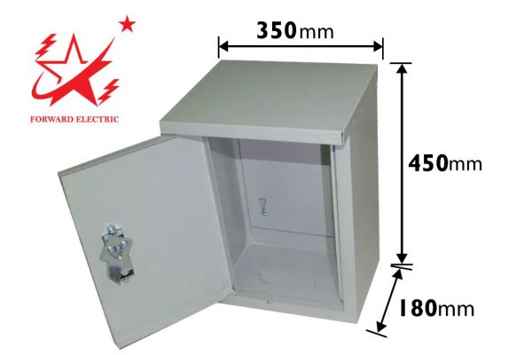 Tủ điện 450x350x180 mm là loại kích thước phổ biến luôn được sản xuất sẵn với số lượng lớn
